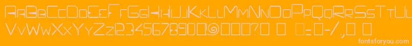 Prefelectrique Font – Pink Fonts on Orange Background