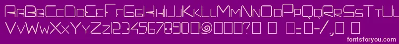 Prefelectrique Font – Pink Fonts on Purple Background