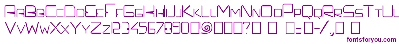 Prefelectrique Font – Purple Fonts on White Background