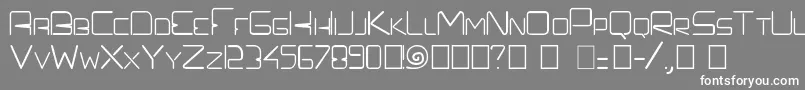 Prefelectrique Font – White Fonts on Gray Background