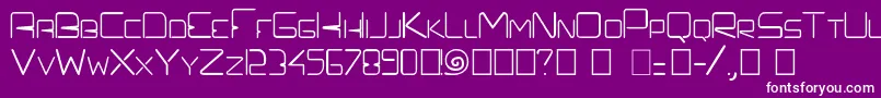 Prefelectrique Font – White Fonts on Purple Background