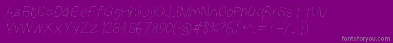 Шрифт Kabinabookobl – серые шрифты на фиолетовом фоне