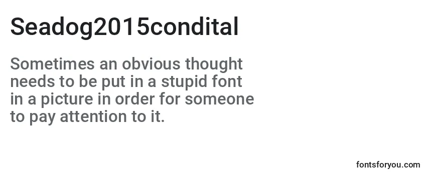 Review of the Seadog2015condital Font