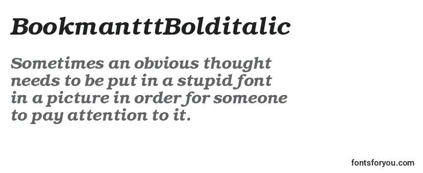 Review of the BookmantttBolditalic Font
