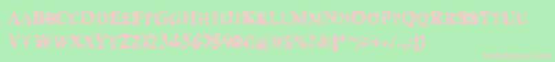 Psiborgz Font – Pink Fonts on Green Background