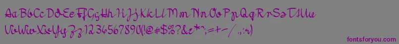 MoradoNib Font – Purple Fonts on Gray Background