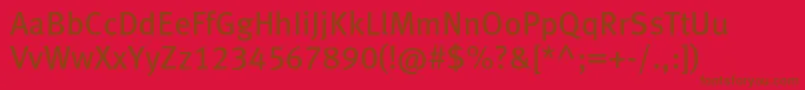 Шрифт Metabooklfc – коричневые шрифты на красном фоне