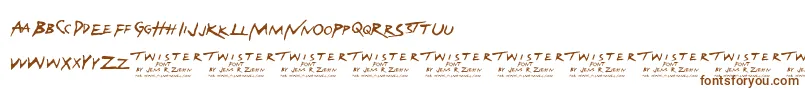 Police Twister – polices brunes