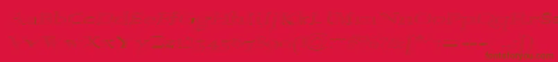 Alpharev ffy Font – Brown Fonts on Red Background