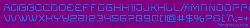 Miraclemercurylaser Font – Blue Fonts on Purple Background