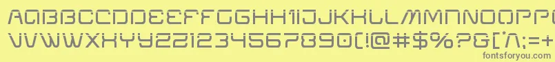 Miraclemercurylaser Font – Gray Fonts on Yellow Background