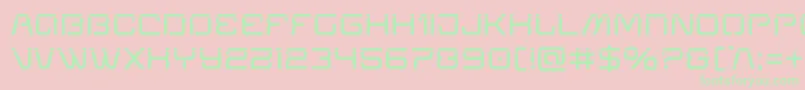 Miraclemercurylaser Font – Green Fonts on Pink Background