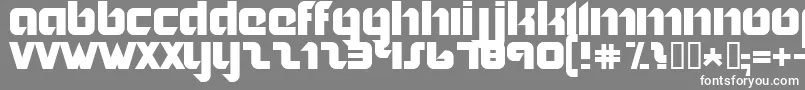 Nordic ffy Font – White Fonts on Gray Background