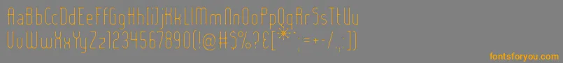 Ladyiel Font – Orange Fonts on Gray Background