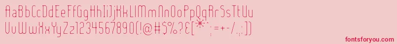 Шрифт Ladyiel – красные шрифты на розовом фоне