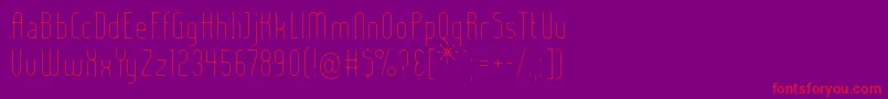 Шрифт Ladyiel – красные шрифты на фиолетовом фоне