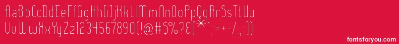 Ladyiel Font – White Fonts on Red Background