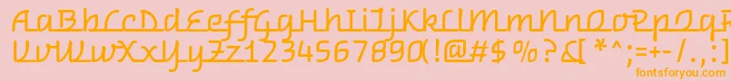 En savoir plus sur la police WarnesRegular Police WarnesRegular – polices orange sur fond rose