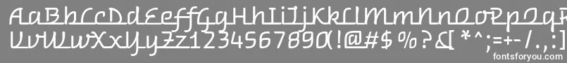 フォントWarnesRegular – 灰色の背景に白い文字