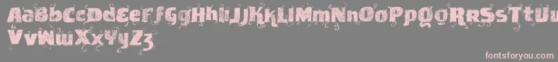 Vtksnewslabel Font – Pink Fonts on Gray Background