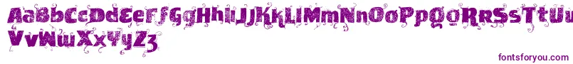 Vtksnewslabel-fontti – violetit fontit valkoisella taustalla