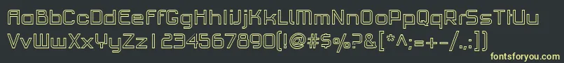 More about PfhaussquareproOutline Font PfhaussquareproOutline Font – Yellow Fonts on Black Background
