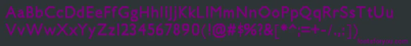fuente JillicanhvRegular – Fuentes Moradas Sobre Fondo Negro