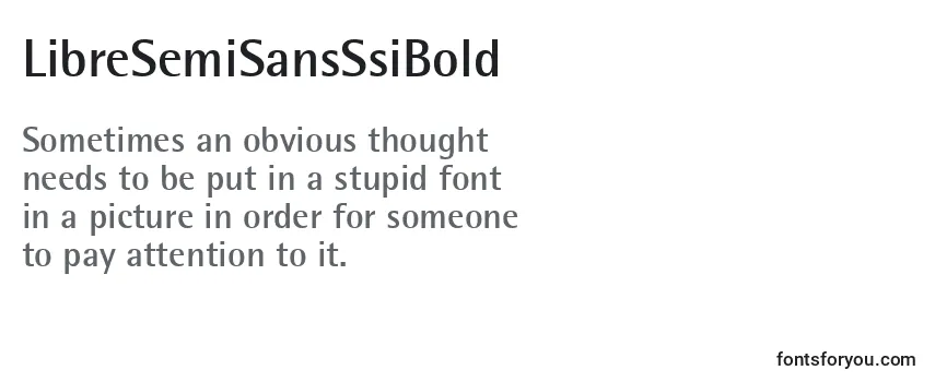 LibreSemiSansSsiBold-fontti