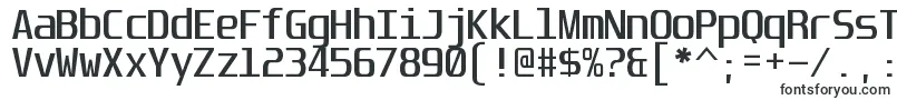 Шрифт UnispaceRegular – художественные шрифты