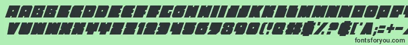 Anakefkaci Font – Black Fonts on Green Background