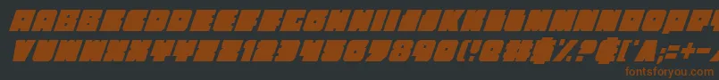 Anakefkaci Font – Brown Fonts on Black Background