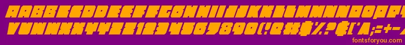 Anakefkaci Font – Orange Fonts on Purple Background