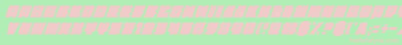 Anakefkaci Font – Pink Fonts on Green Background