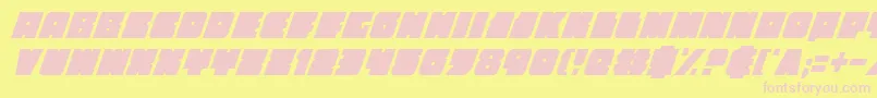 Anakefkaci Font – Pink Fonts on Yellow Background