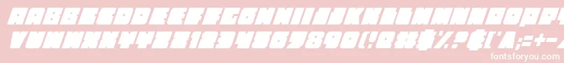 Шрифт Anakefkaci – белые шрифты на розовом фоне