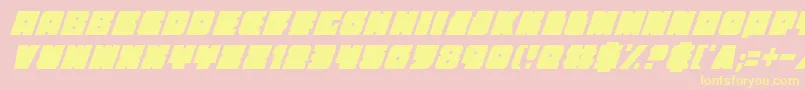 Anakefkaci Font – Yellow Fonts on Pink Background