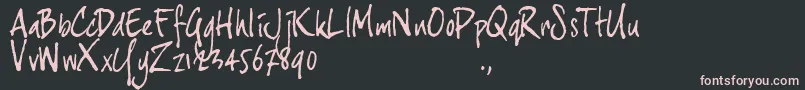 Jh3trial Font – Pink Fonts on Black Background