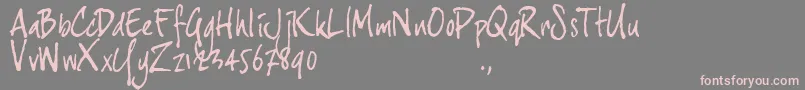 Jh3trial Font – Pink Fonts on Gray Background