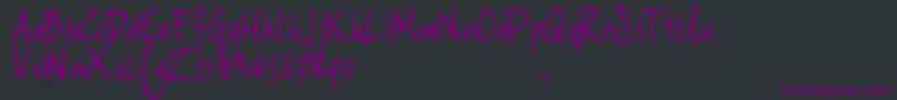 Jh3trial Font – Purple Fonts on Black Background