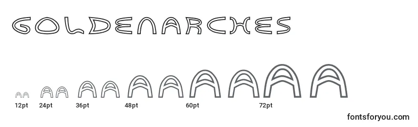 Goldenarches Font Sizes
