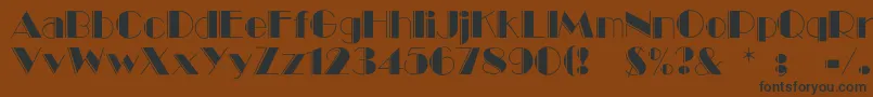 Balletengraved Font – Black Fonts on Brown Background