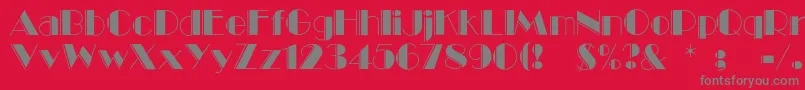 Balletengraved Font – Gray Fonts on Red Background