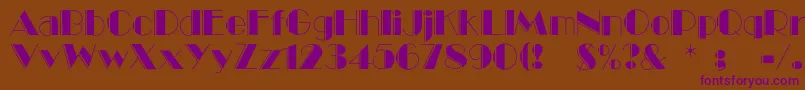 Balletengraved Font – Purple Fonts on Brown Background