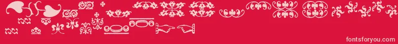 Imfeflow2 Font – Pink Fonts on Red Background