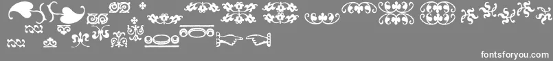 Imfeflow2 Font – White Fonts on Gray Background