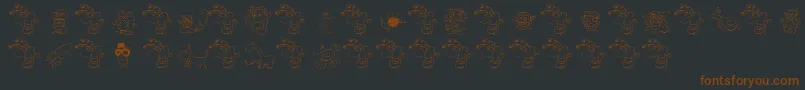 Más sobre la fuente FePolkaYourEyesOut fuente FePolkaYourEyesOut – Fuentes Marrones Sobre Fondo Negro