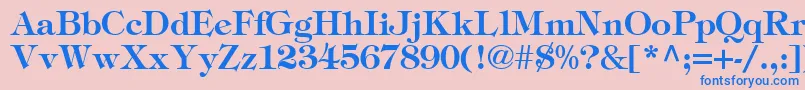 SophisticateSsiSemiBold Font – Blue Fonts on Pink Background