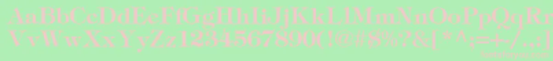 SophisticateSsiSemiBold Font – Pink Fonts on Green Background