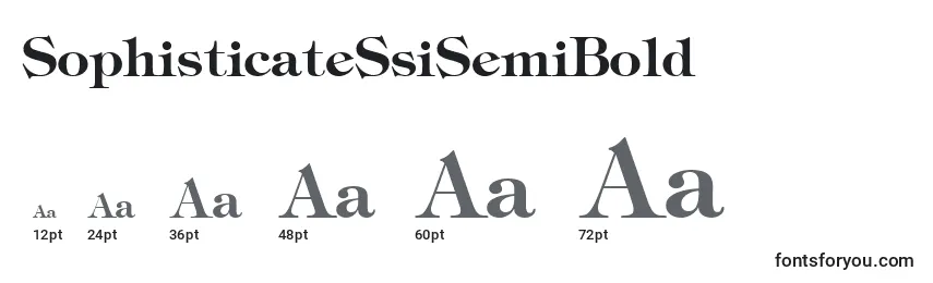 SophisticateSsiSemiBold Font Sizes