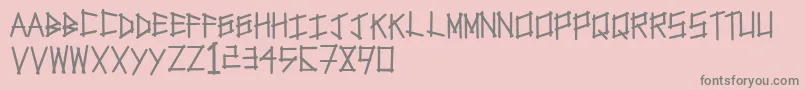 Tapetype Font – Gray Fonts on Pink Background